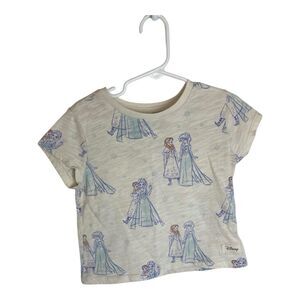 Disney Frozen II All Over Elsa & Anna Ivory 4T T- Shirt